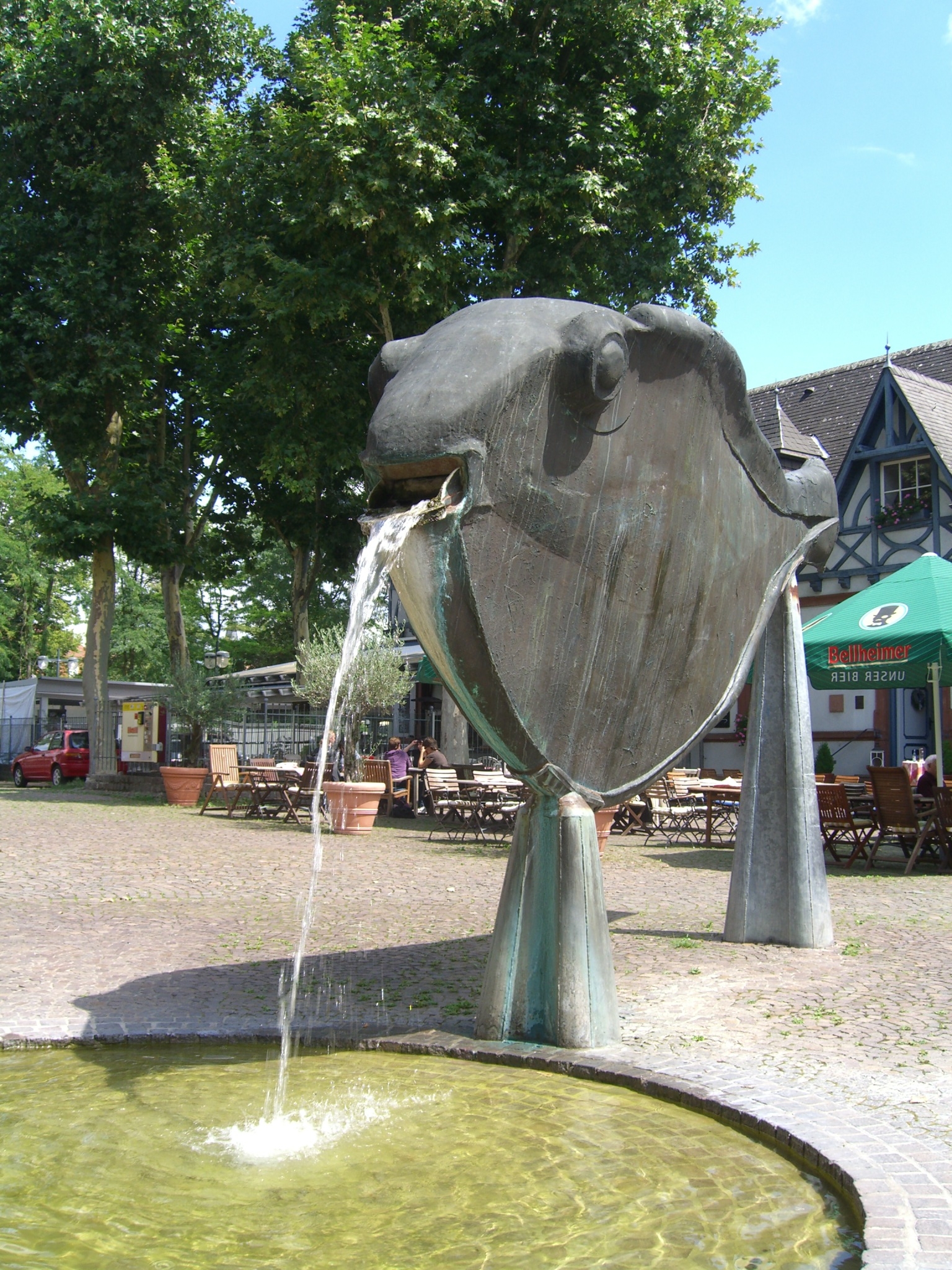 Plastic of stilt fish at the fish market