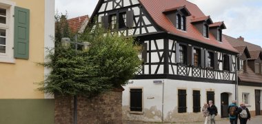 Das Wohnhaus von Karin Feucht in der Stuhlbrudergasse