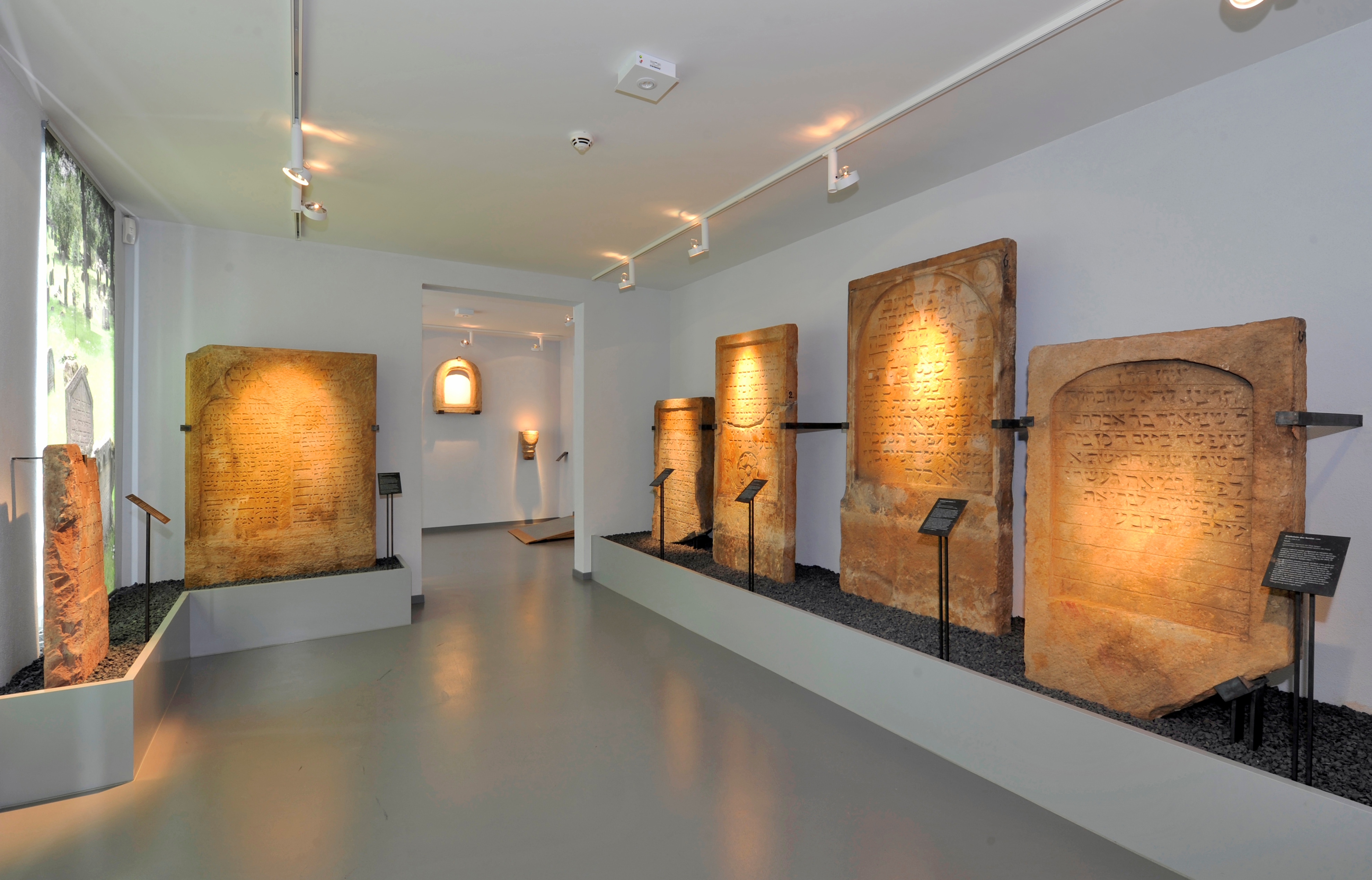 Grabsteine im Jüdischen Museum SchPIRA