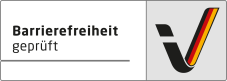 Logo "Barrierefrei geprüft"