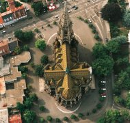 Aerial view of the Memorial Church