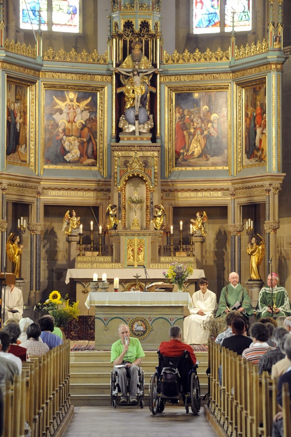 Church service in St. Joseph's Parish Church