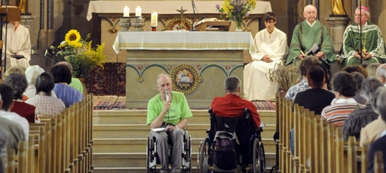 Church service in St. Joseph's Parish Church
