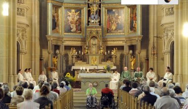 Wheelchair users in St. Joseph's Parish Church Wheelchair users in St. Joseph's Parish Church
