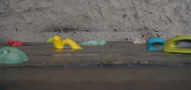 Kletterwand des Klettergerüstes