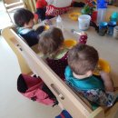Krippenkinder beim Essen