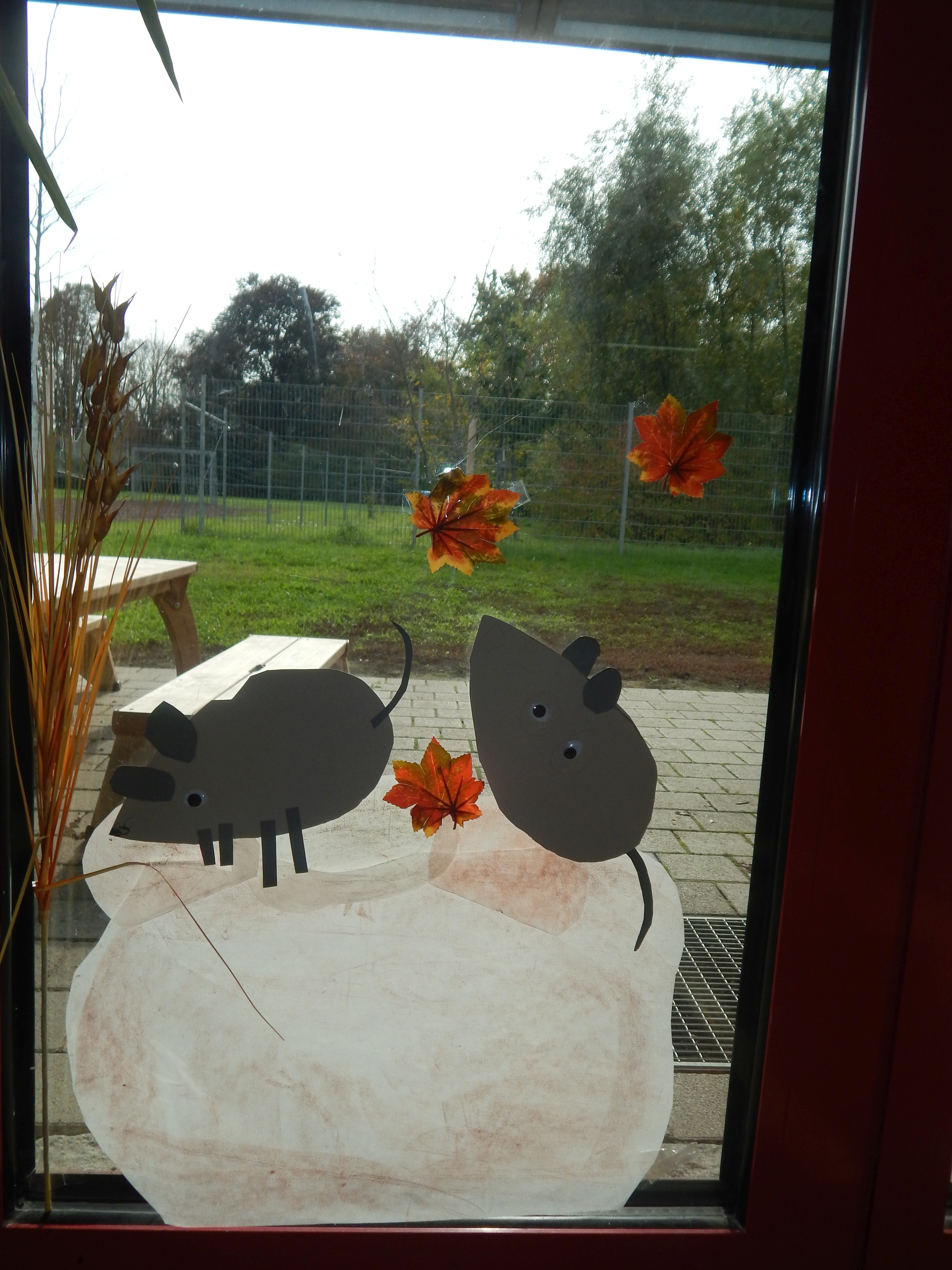 Fenstergestaltung der Kinder