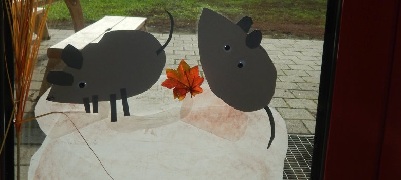 Fenstergestaltung der Kinder