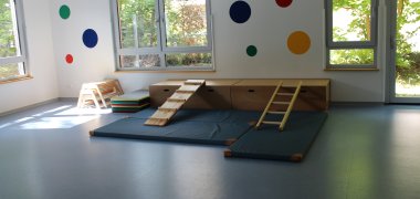 Der Turnraum der Kita Pünktchen Der Turnraum der Kita Pünktchen