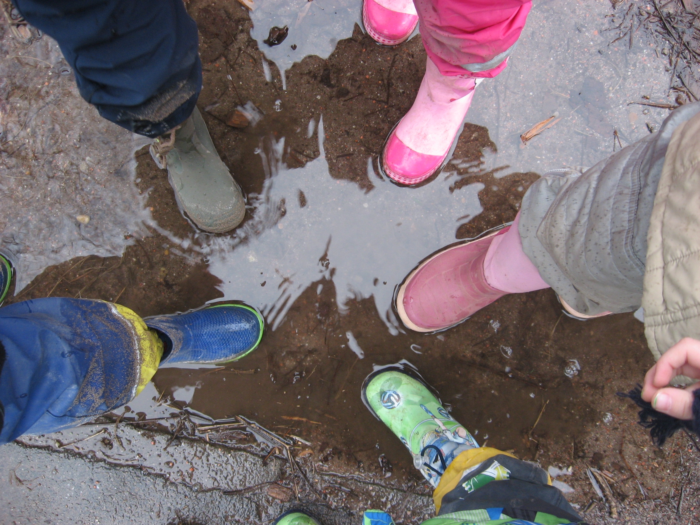 Ausgang bei feuchtem Wetter