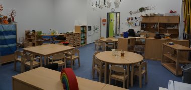 Ein Gruppenraum des Kindergartens