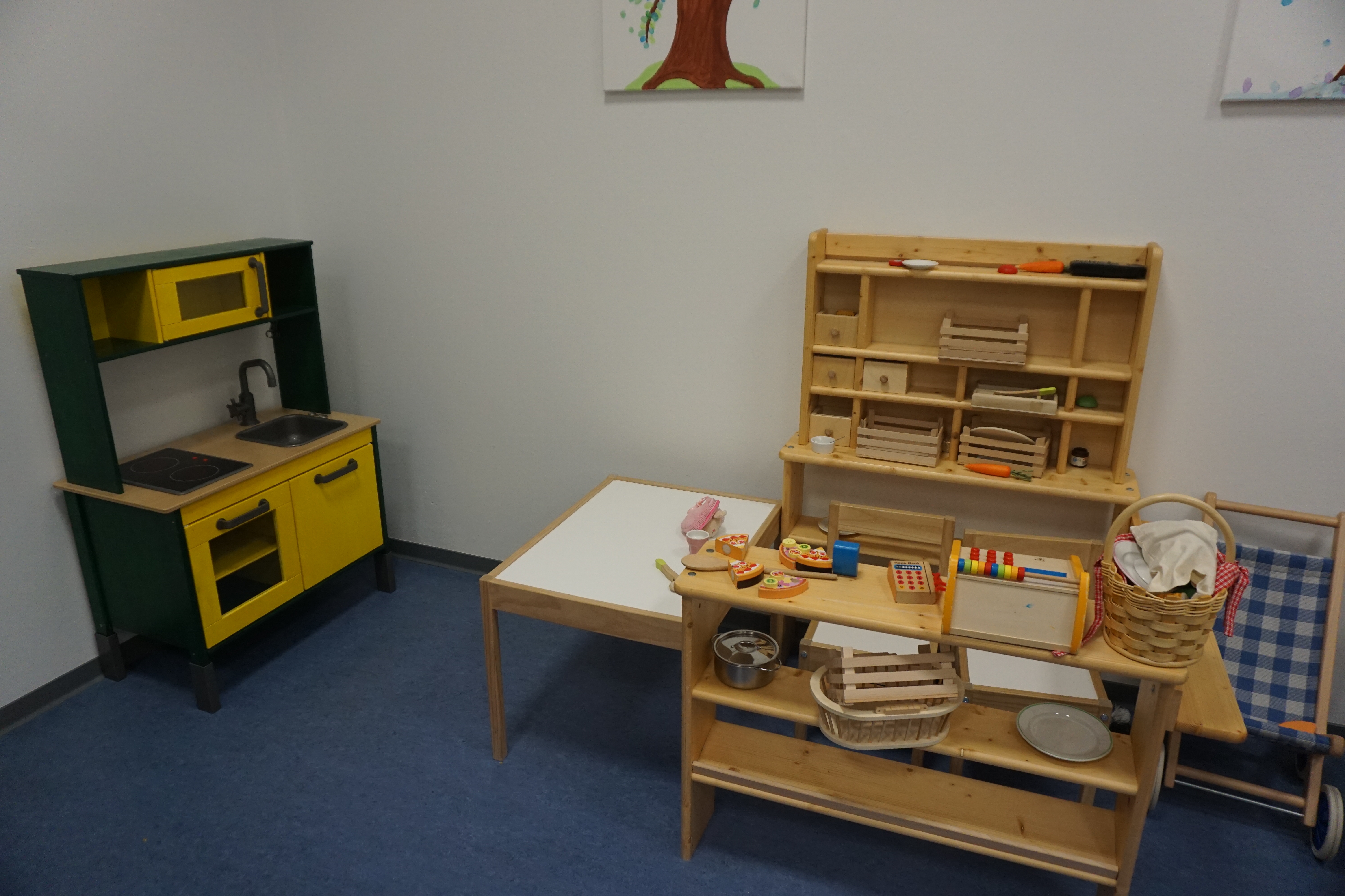 Rollenspieleinrichtung des Kindergartens