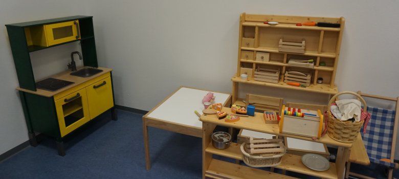 Rollenspieleinrichtung des Kindergartens