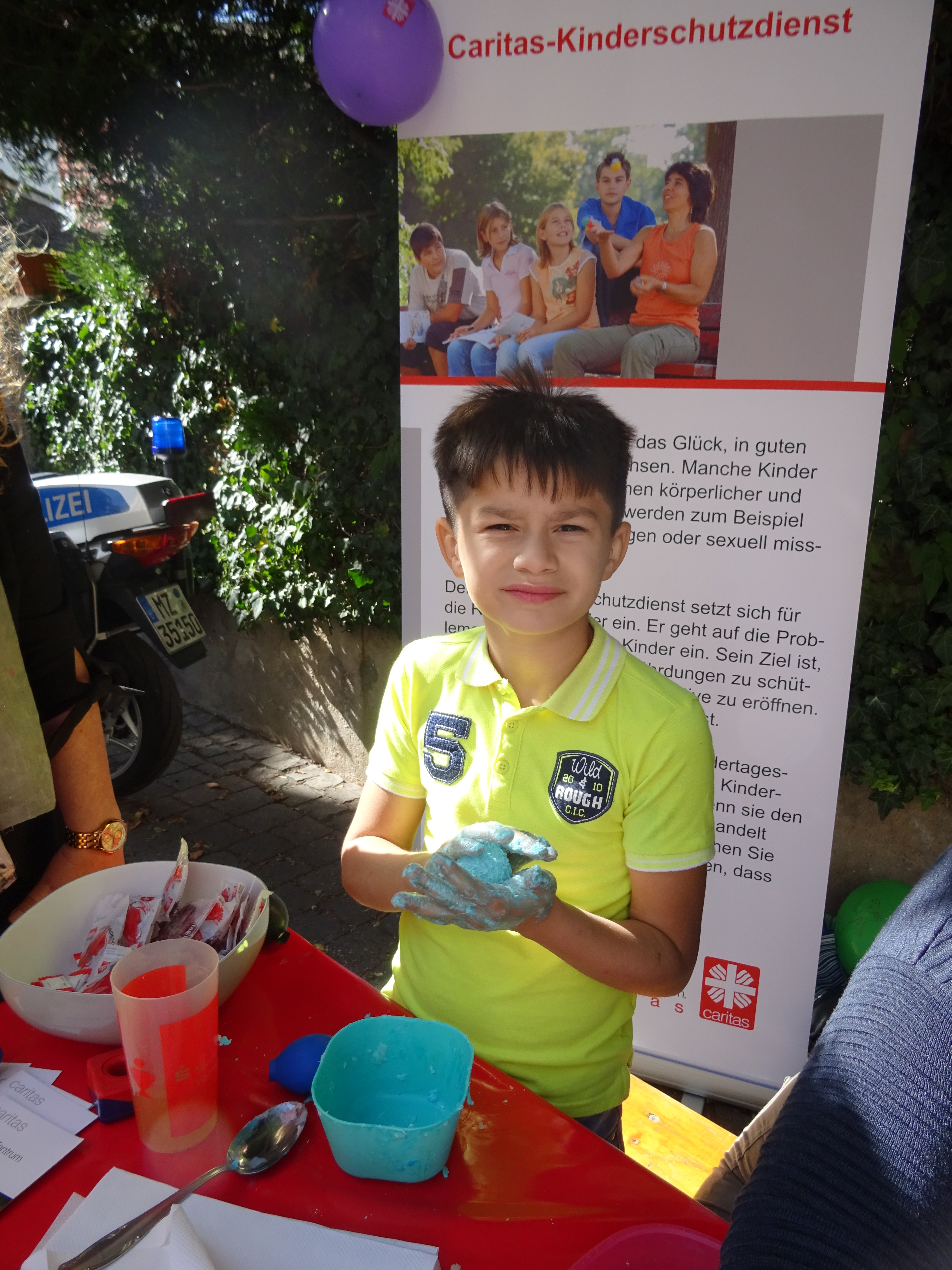 Aktion mit dem Caritas-Kinderschutzdienst