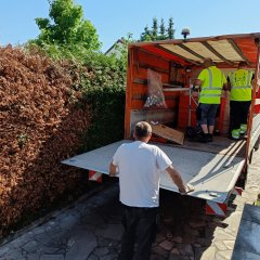 ...der den Transport in das Stadtarchiv problemlos und zügig durchführte.