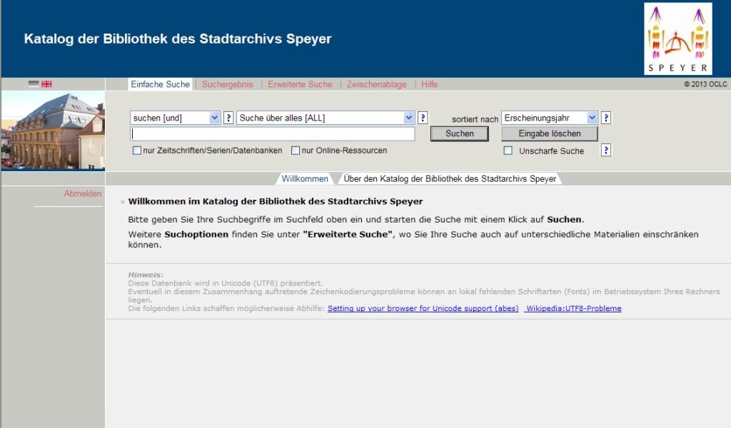 Onlinebibliothek des Stadtarchiv