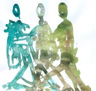 Logo für Kultur & Demenz; Motiv: "Gemeinsam", 2012, VG Bild - Kunst, Bonn