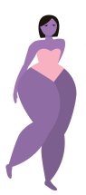Woman suffering with lipedema disease concept Woman suffering with lipedema disease concept