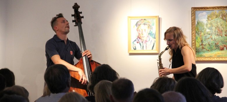 Alexandra Lehmler und Matthias Debus im Purrmann-Haus