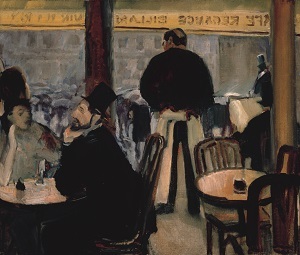 Albert Weisgerber, Pariser Café, 1906, Albert-Weisgerber-Stiftung, St. Ingbert