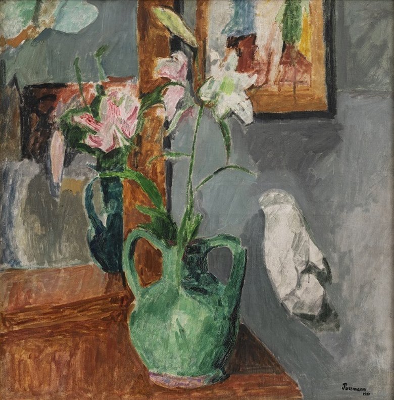 Hans Purrmann, Blumen mit Gipshand, 1910, Sammlung LBBW,