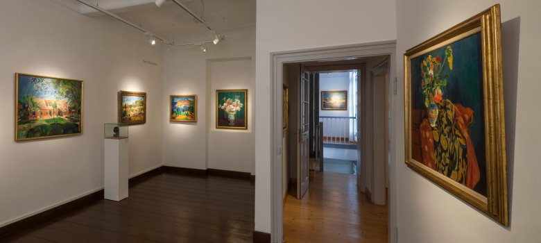 Ausstellungsräume im Obergeschoss des Purrmann-Hauses