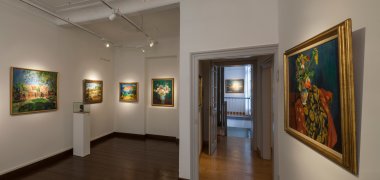 Exhibition rooms on the upper floor of the Purrmann House Exhibition rooms on the upper floor of the Purrmann House