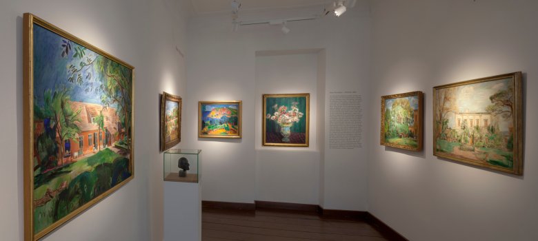 Exhibition room on the upper floor of the Purrmann House