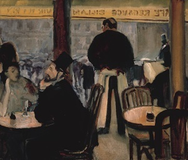 Albert Weisgerber, Pariser Café, 1906, Albert-Weisgerber-Stiftung, St. Ingbert Albert Weisgerber, Pariser Café, 1906, Albert-Weisgerber-Stiftung, St. Ingbert
