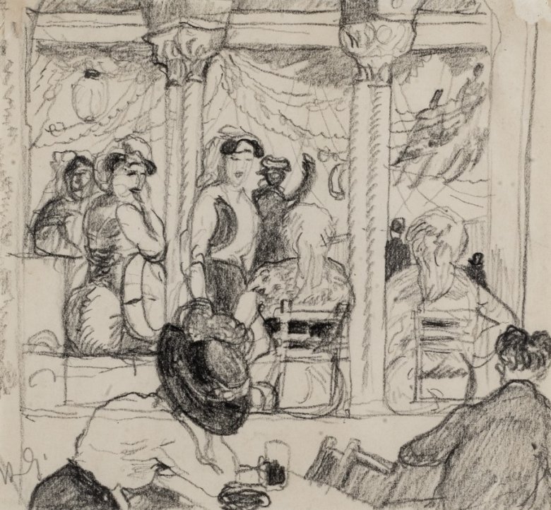 Rudolf Großmann, Café-Konzert, nach 1905, Privatsammlung Rudolf Großmann, Café-Konzert, nach 1905, Privatsammlung
