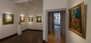 Ausstellungsräume im Obergeschoss des Purrmann-Hauses