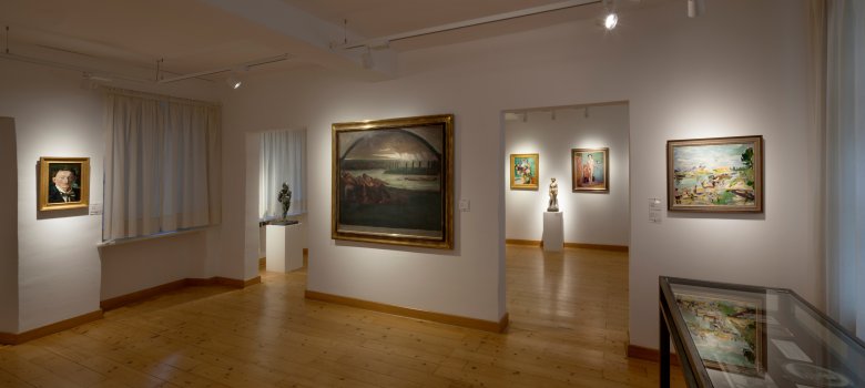 Ausstellungsräume im Erdgeschoss des Purrmann-Hauses