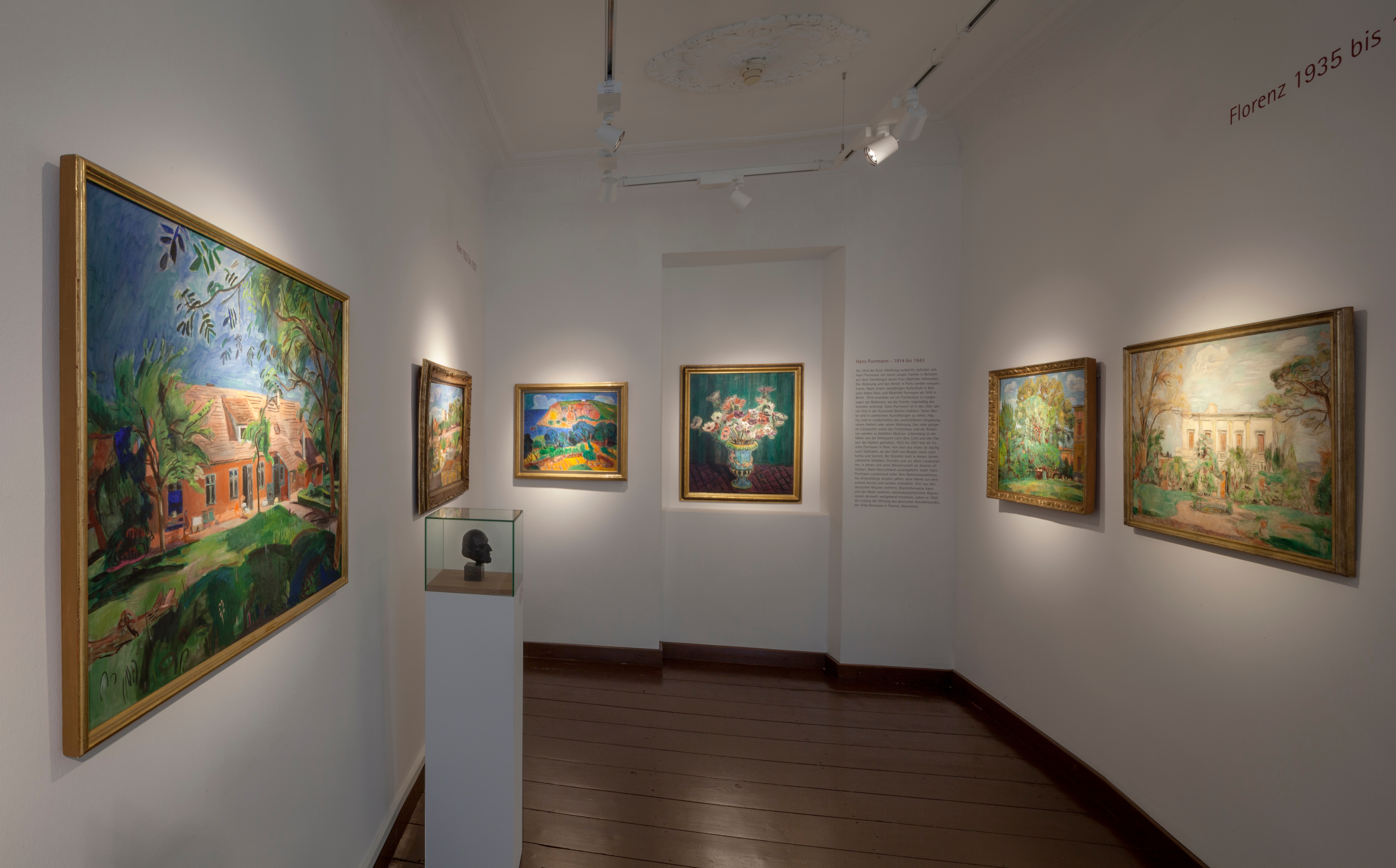 Ausstellungsraum im Obergeschoss des Purrmann-Hauses Ausstellungsraum im Obergeschoss des Purrmann-Hauses