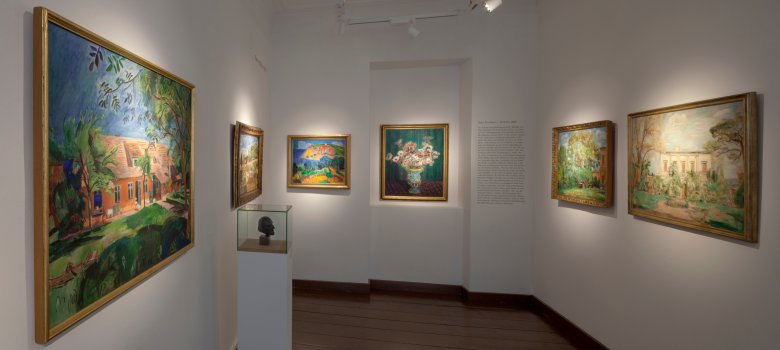 Ausstellungsraum im Obergeschoss des Purrmann-Hauses