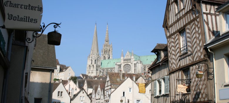 Ansicht der Kathedrale aus dem Stadtkern