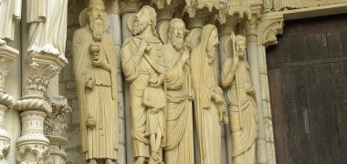 Detailansicht des Portals der Kathedrale