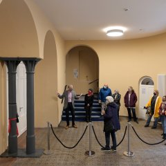 Insgesamt 14 Rundgänge durch den 'neuen' Alten Stadtsaal gewährten einen Blick hinter die Kulissen des denkmalgeschützten Gebäudes, u.a. den Eingangsbereich