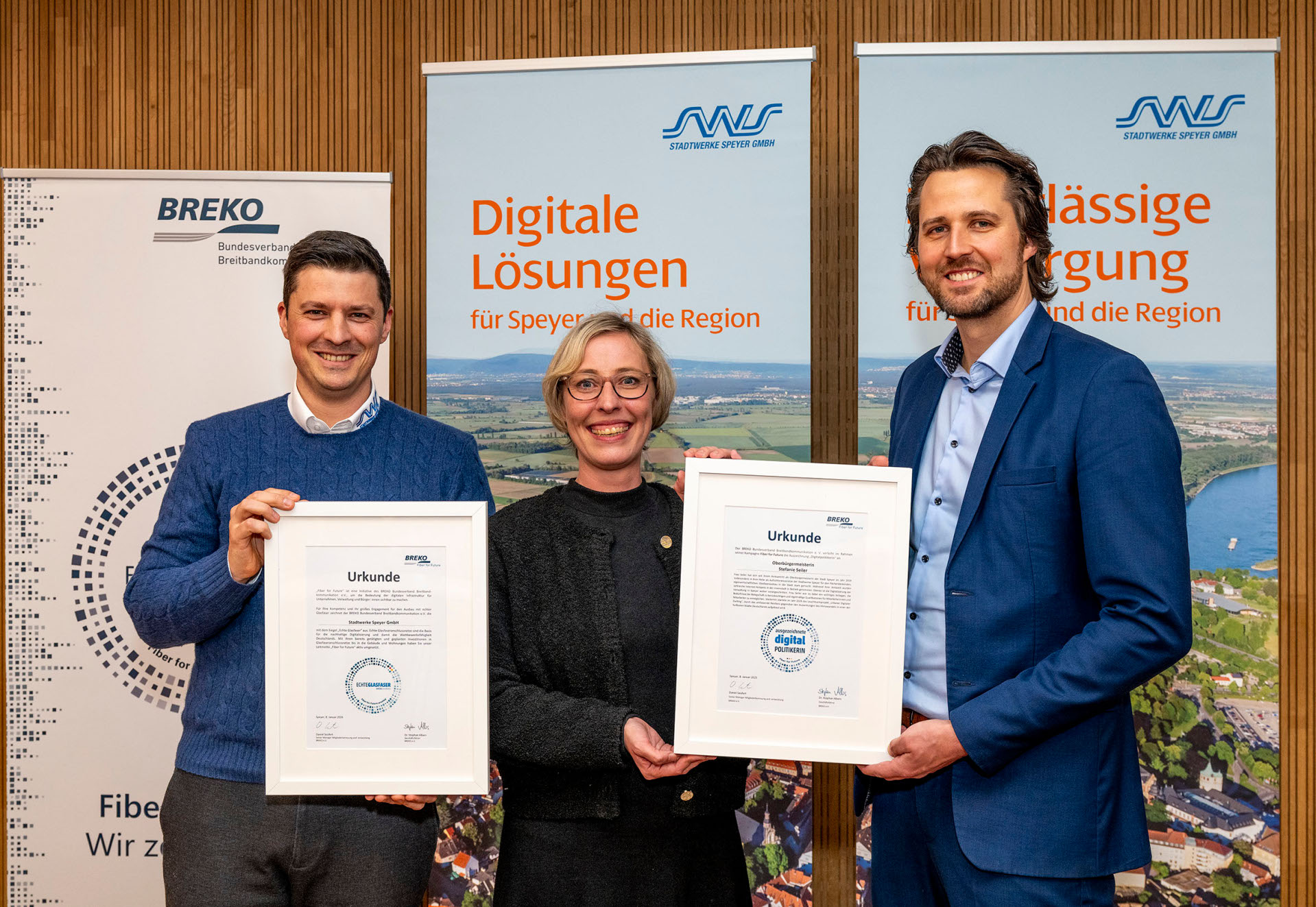 Digital-Auszeichnung BREKO Stadtwerke Speyer