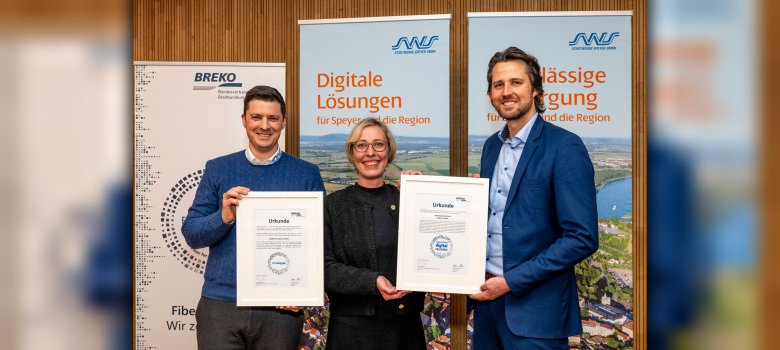 Digital-Auszeichnung BREKO Stadtwerke Speyer Digital-Auszeichnung BREKO Stadtwerke Speyer