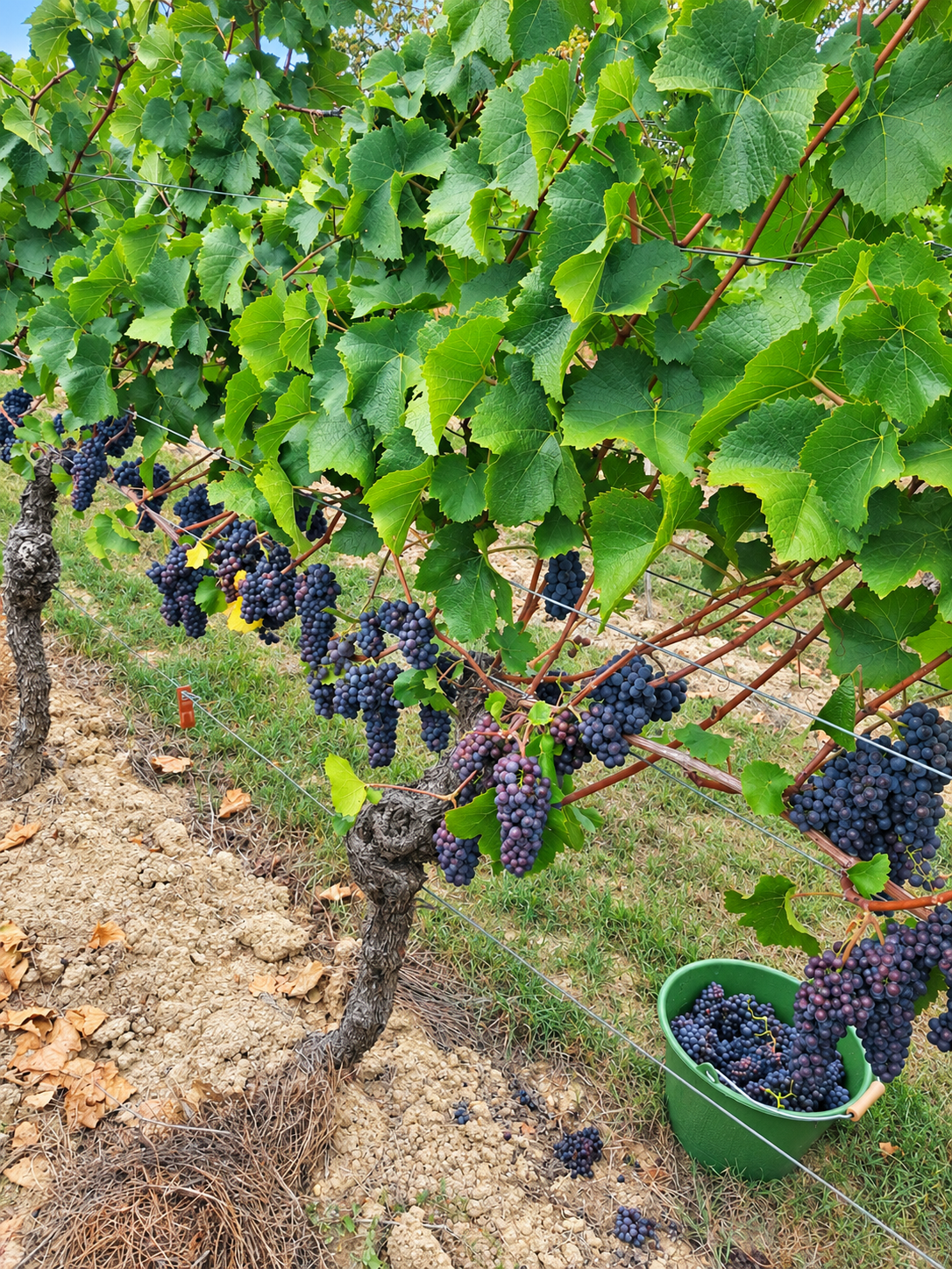 Reiche Ernte im Ruländerweinberg 