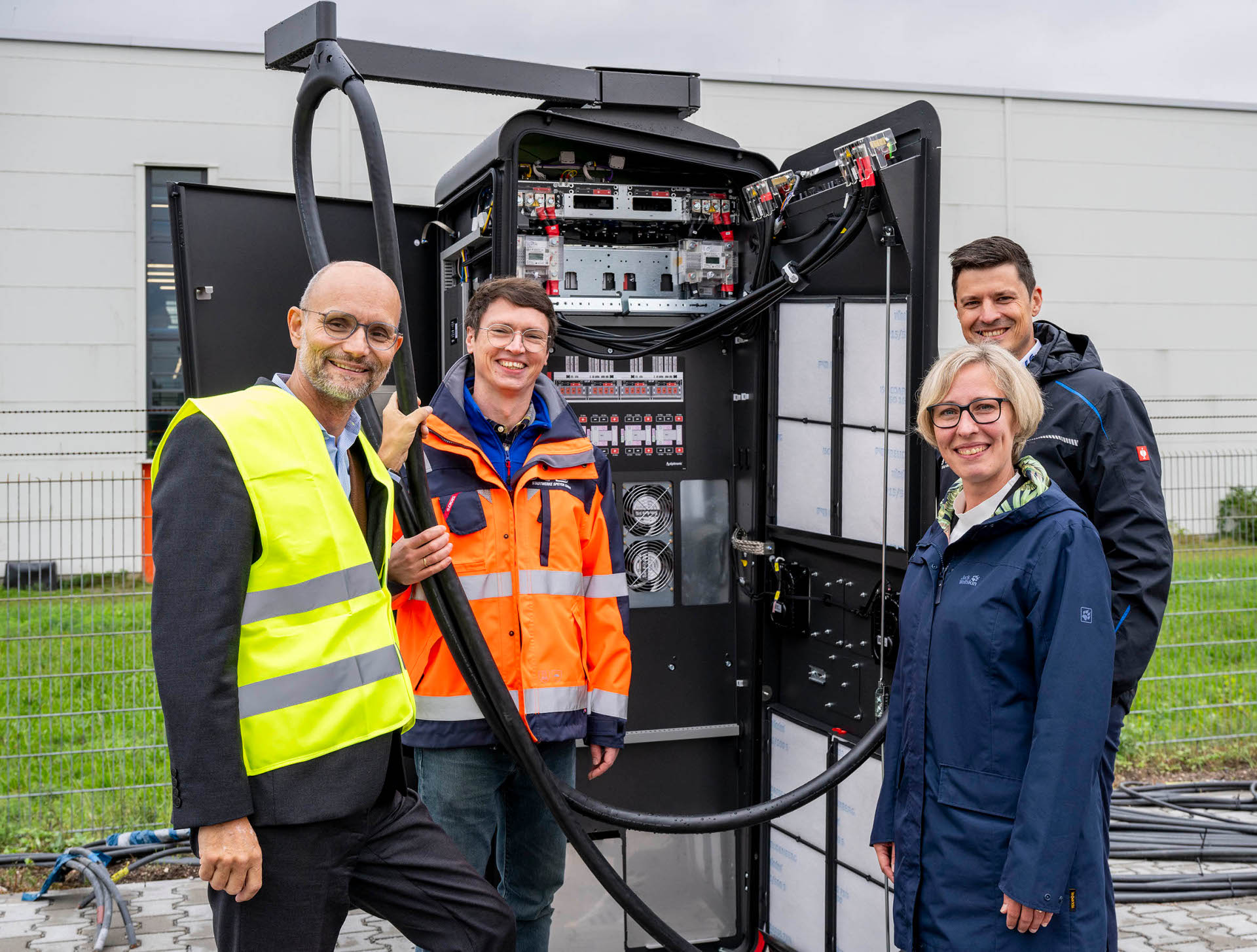 Vorstellung Elektrobus-Ladepark Stadtwerke Speyer
