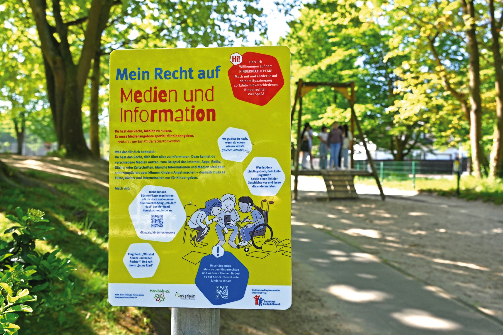 Beispiel eines Kinderrechtepfads aus Meckesheim
