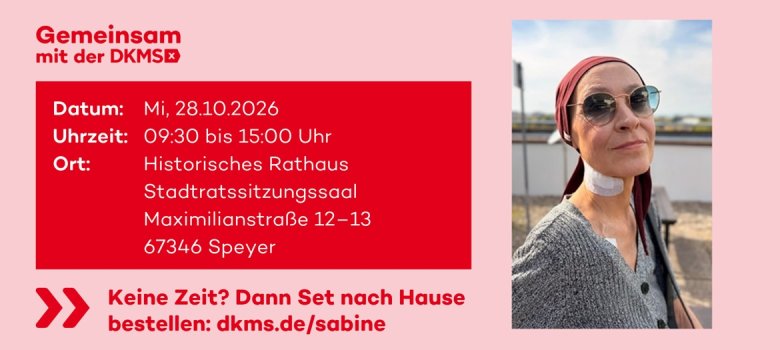 Typisierungsaufruf der DKMS für Sabine