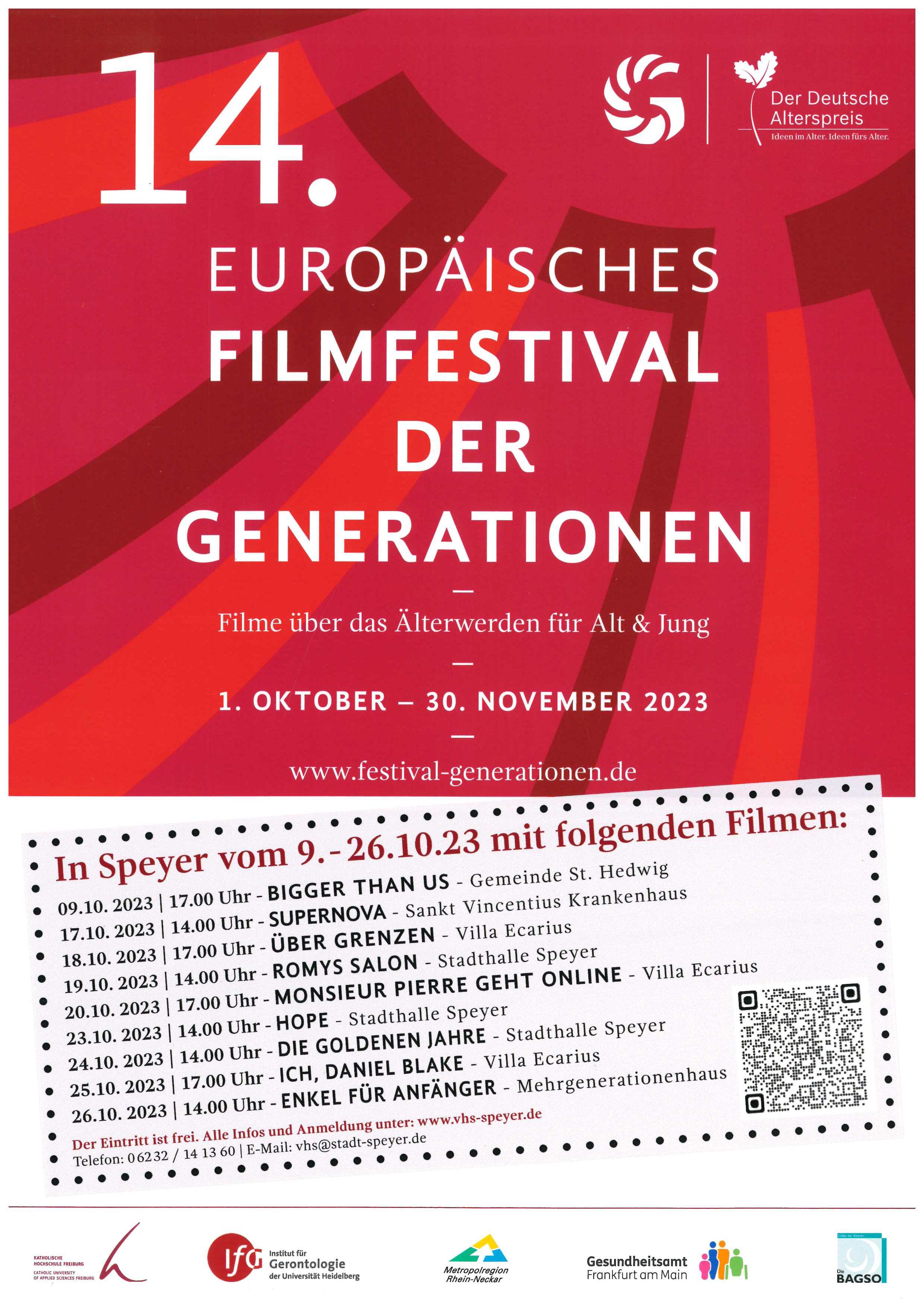 Plakat Europäisches Filmfestival der Generationen 2023