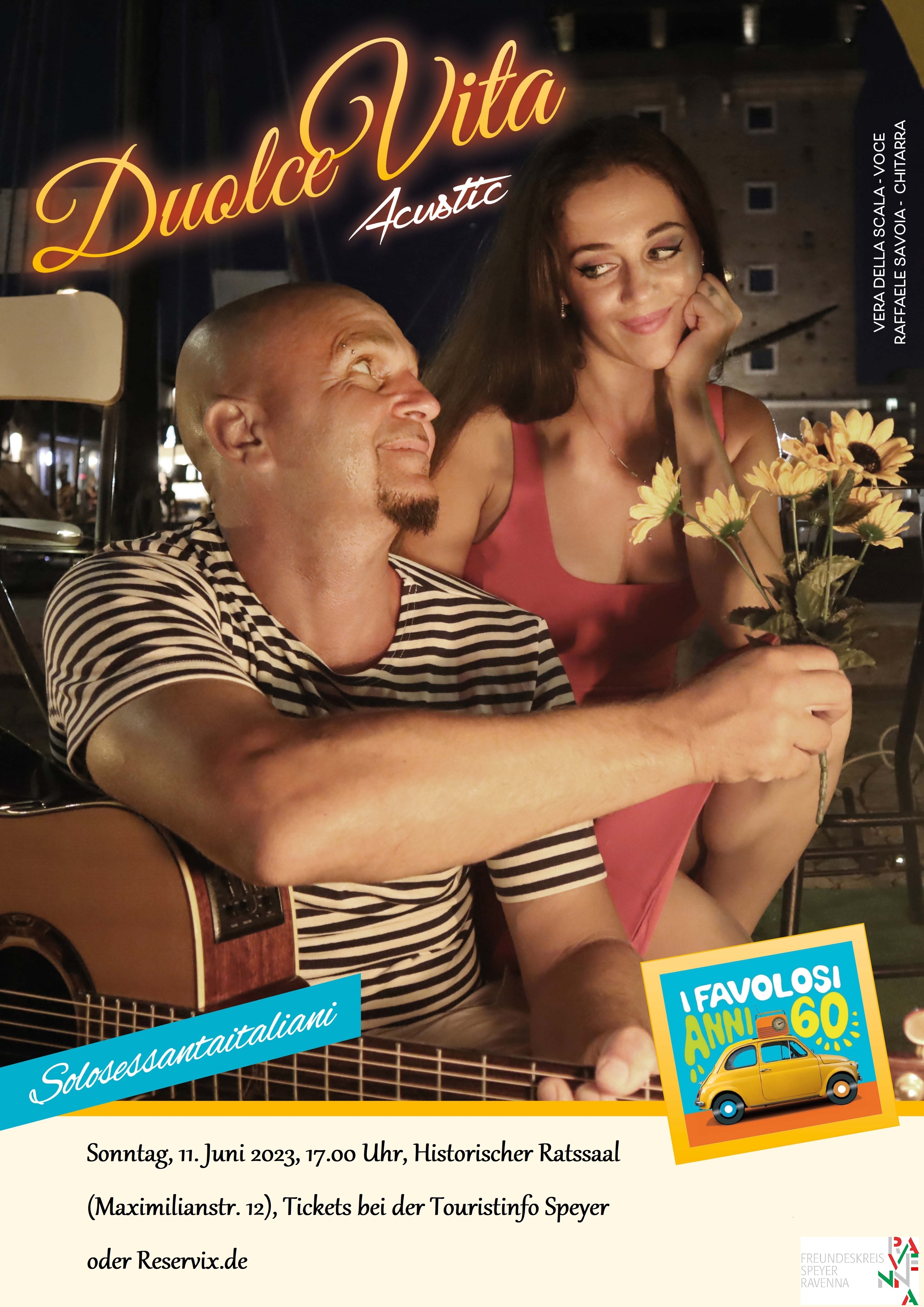 Plakat zum Benefizkonzert für Ravenna