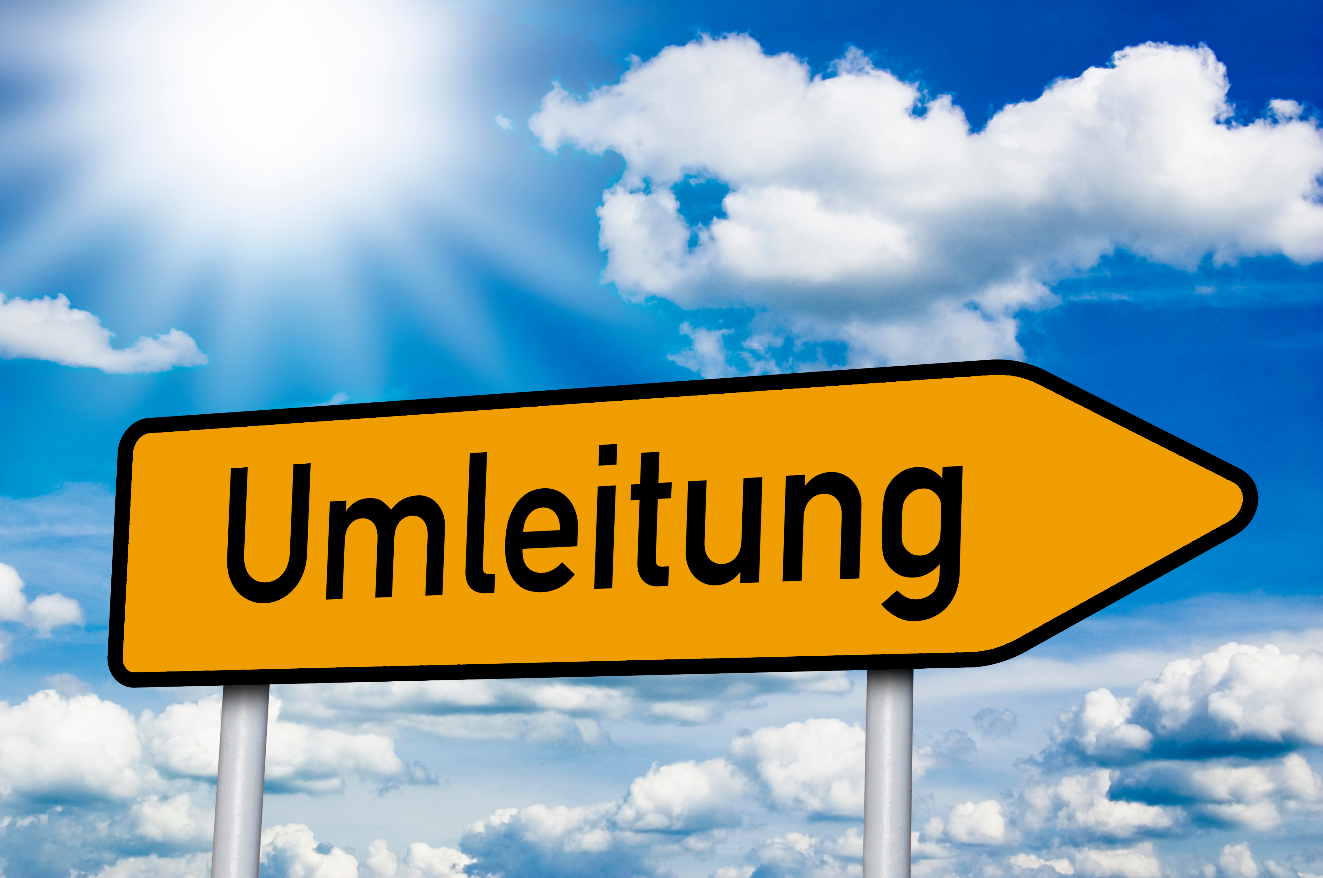 Symbolfoto Umleitungsschild