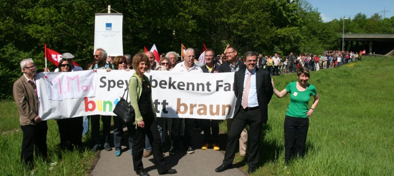 Maikundgebung 2012 bunt statt braun