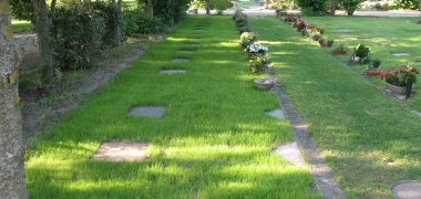Rasenreihengräber auf dem Speyerer Friedhof Rasenreihengräber auf dem Speyerer Friedhof