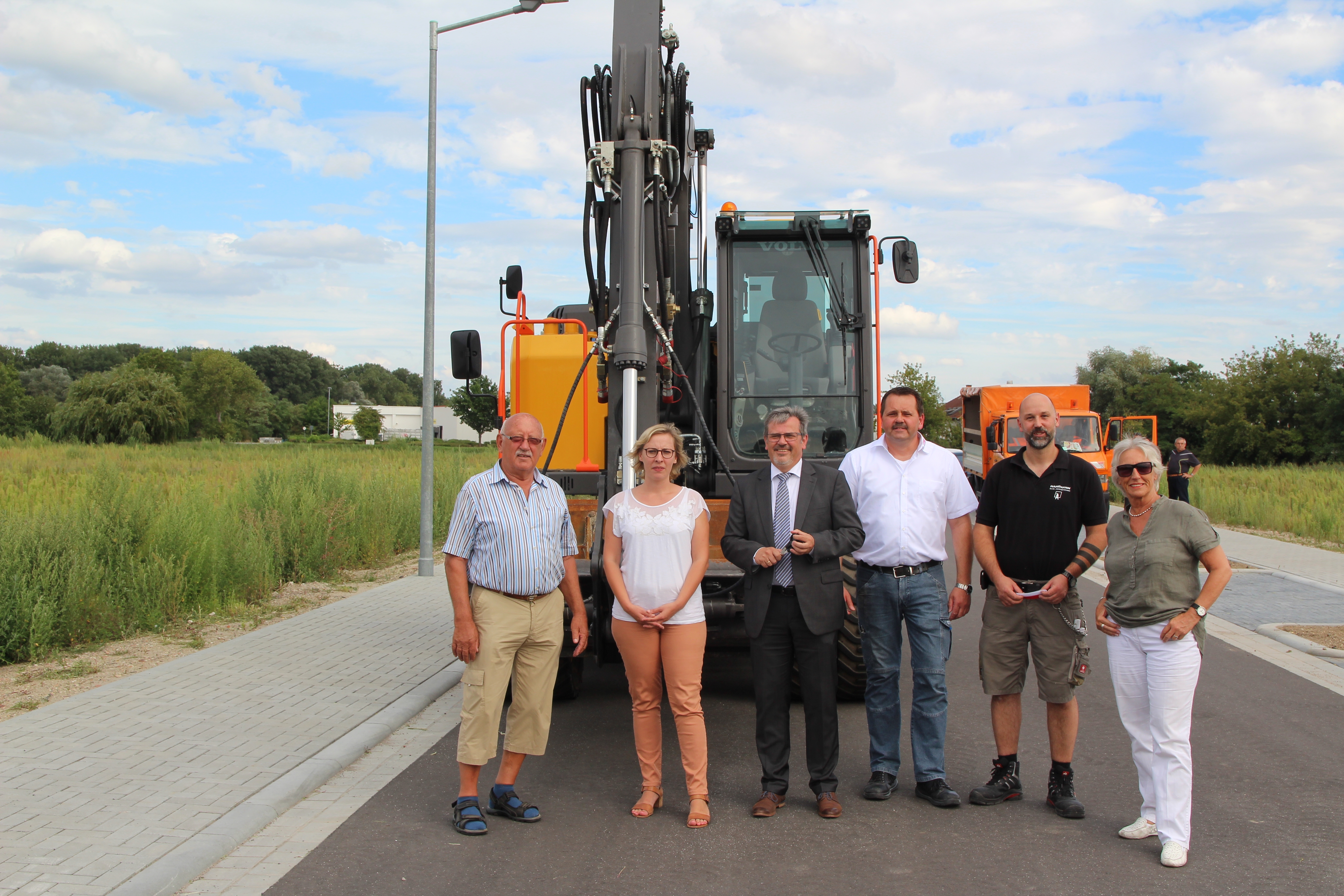 Einweihung des Gewerbegebiets Nachtweide im August 2017