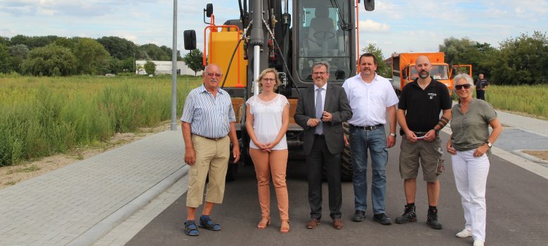 Einweihung des Gewerbegebiets Nachtweide im August 2017